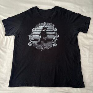 Kanye West Graduation Album (Dropout Bear) Black Graphic Tee.